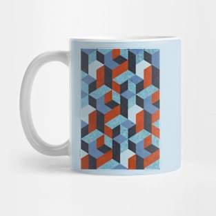 Funky Geometric Texured Mug